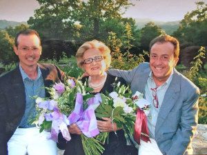 Maria Luisa Zennari con l'amico-collega Riccardo Gresta e l'allievo Andrea Donati